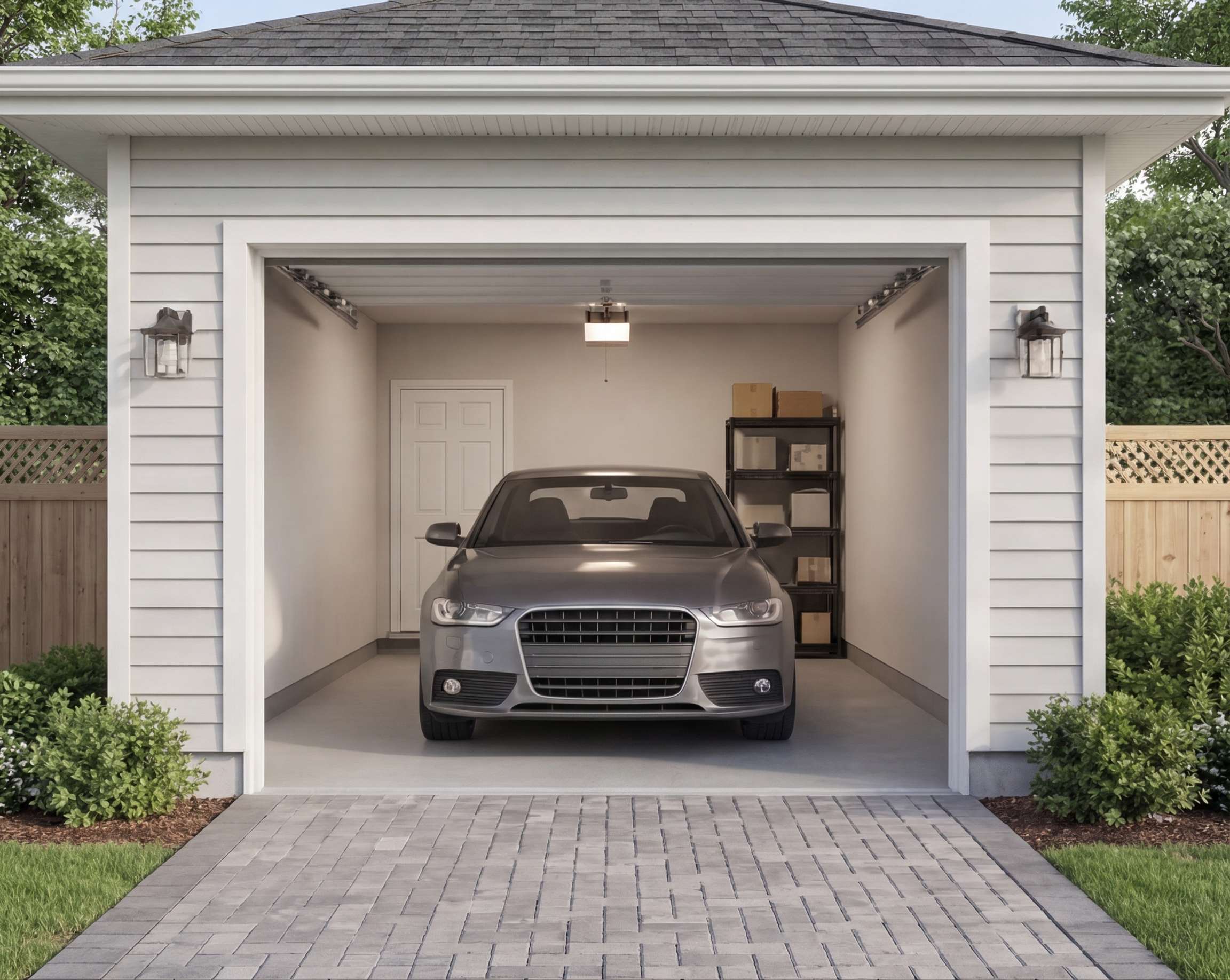 1-car garage