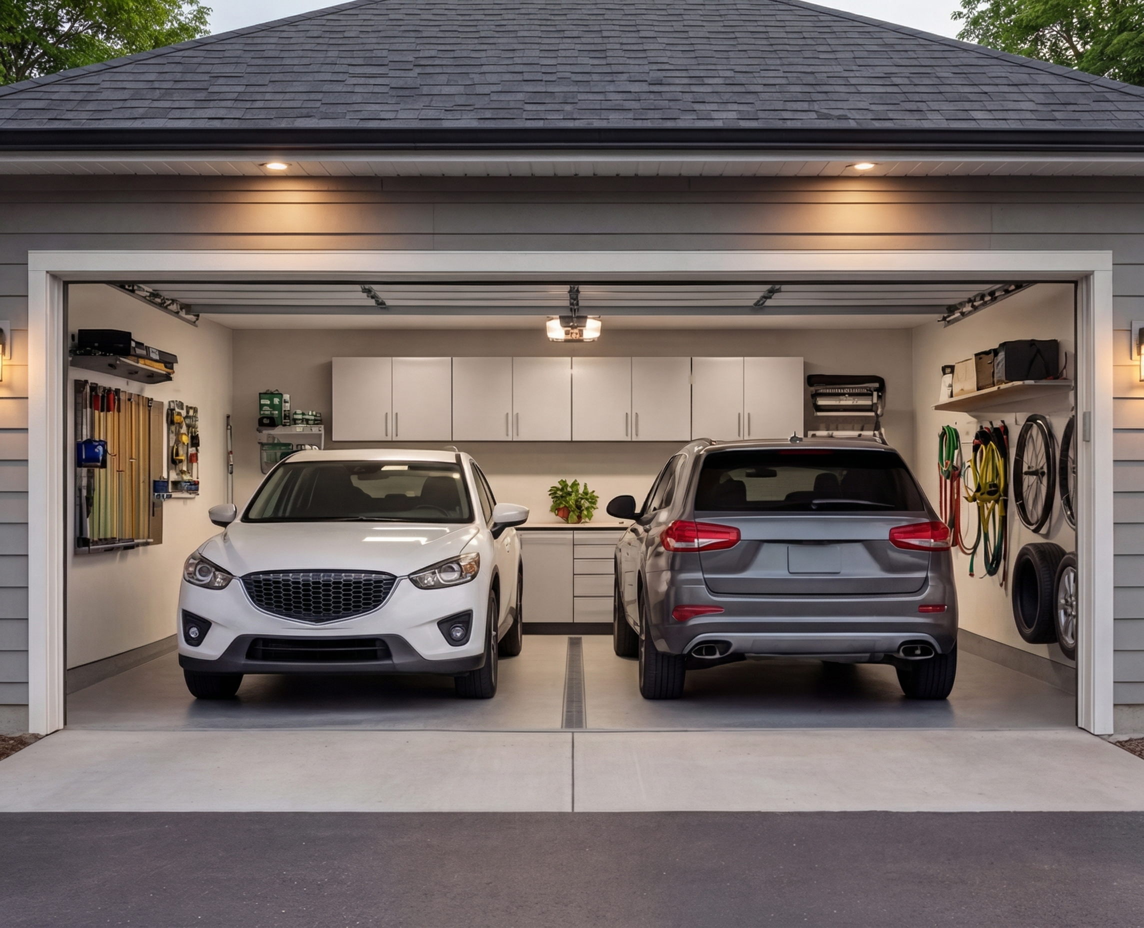 2-car garage